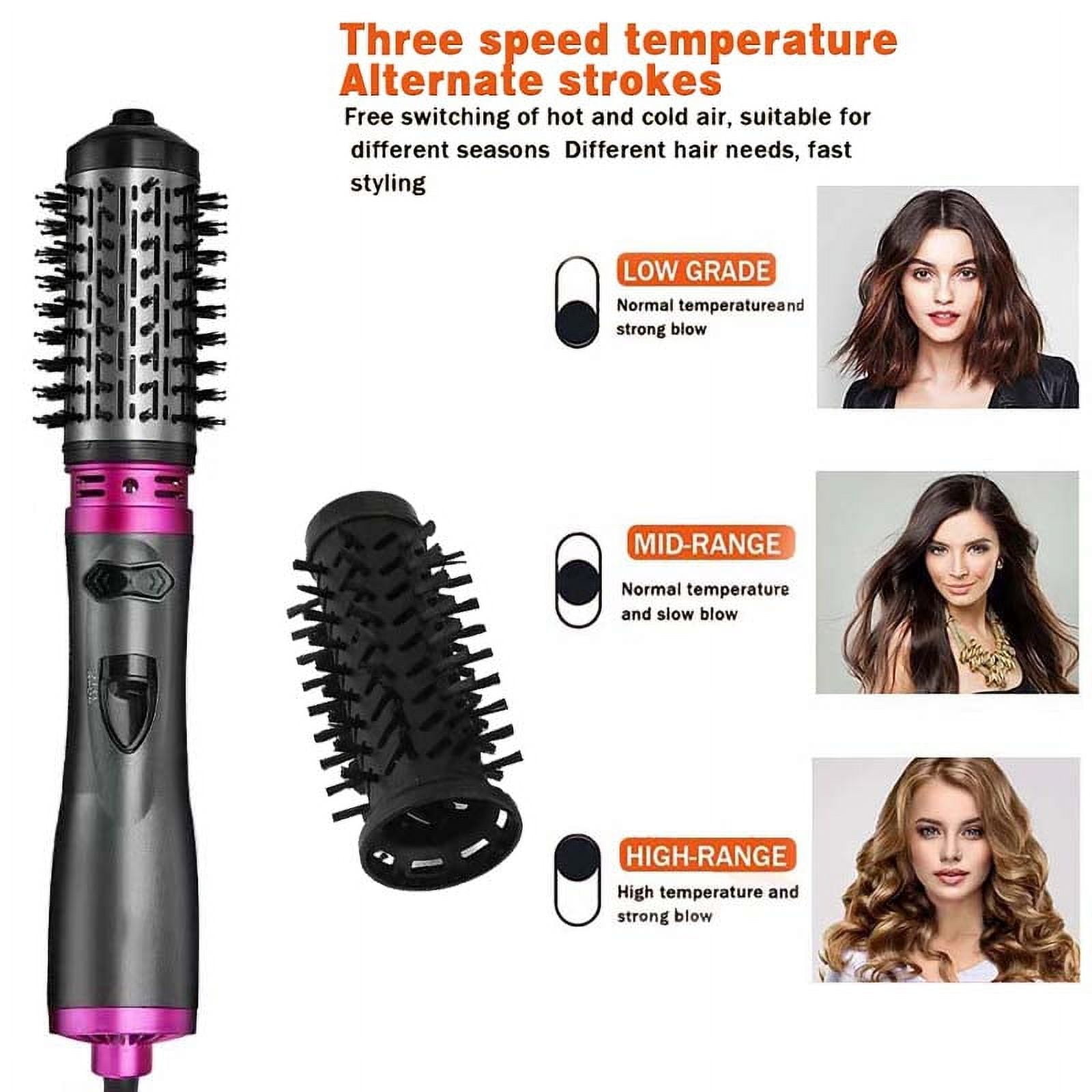 TrimTide Multifunctional 3 In 1 Hot Air Auto-Rotating Hair Dryer Brush, Curling Straightening Styling, Hot And Cold Air Wind Blowdryer Comb