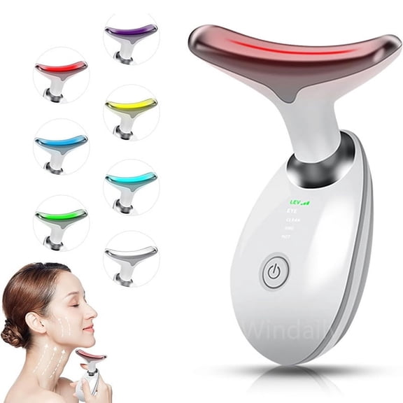 TrimTide7 Colors Anti Wrinkle Facial Lift Neck Vibration Massager, Skin Care Tool