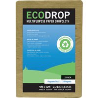 Trimaco 02101 9' X 12' Eco Drop Paper Drop Cloth