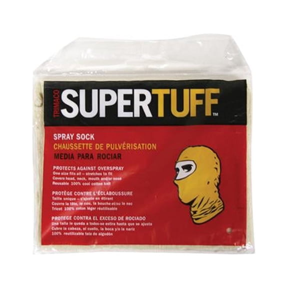 TRIMACO SuperTuff 09301-B Spray Socks, One Size, 100% Cotton, Natural