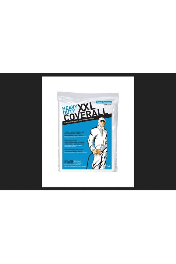 09962/6 XXL White Heavy Duty Coveralls