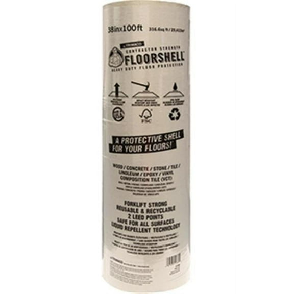 Trimaco 12380 38 in. x 100 ft. 46 Mil Floor Shell