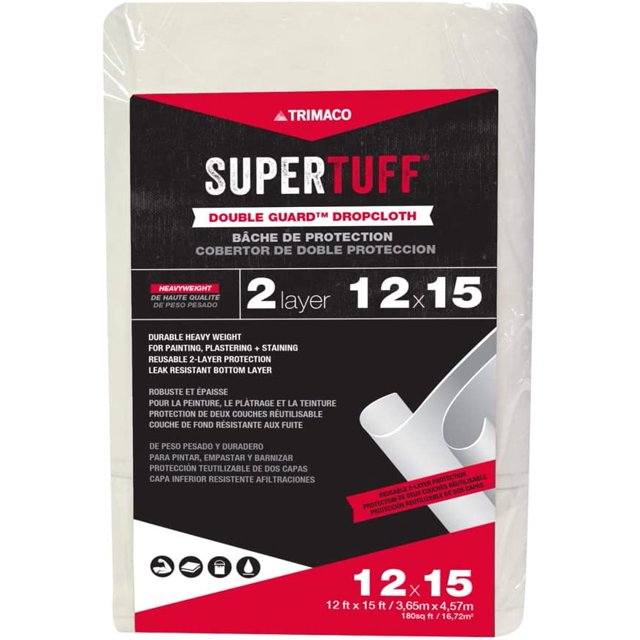 Trimaco SuperTuff Non-Skid Shoe Guards – 10 Pairs, Paint & Debris Protection