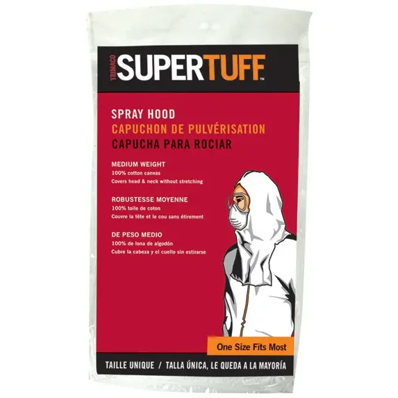 Super Tuff 9503 Spray Sock Hood Cotton White One Size Fits All White