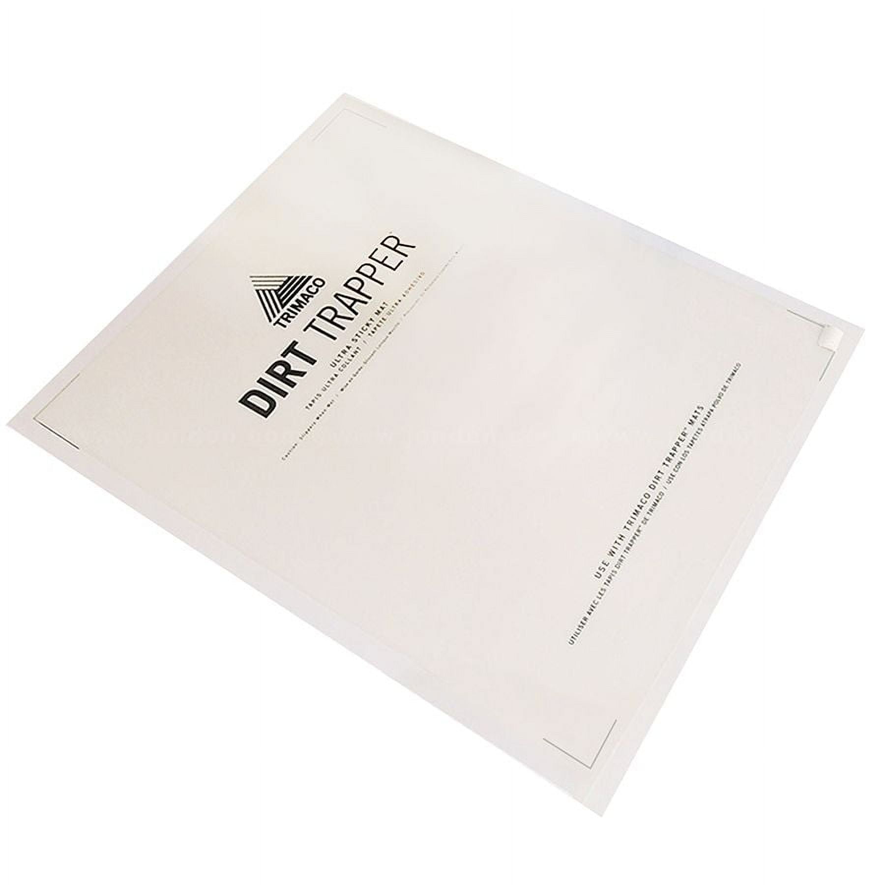 Trimaco Dirt Trapper Ultra Sticky Mat, 24" x 30", Clear, 30 Sheets (4