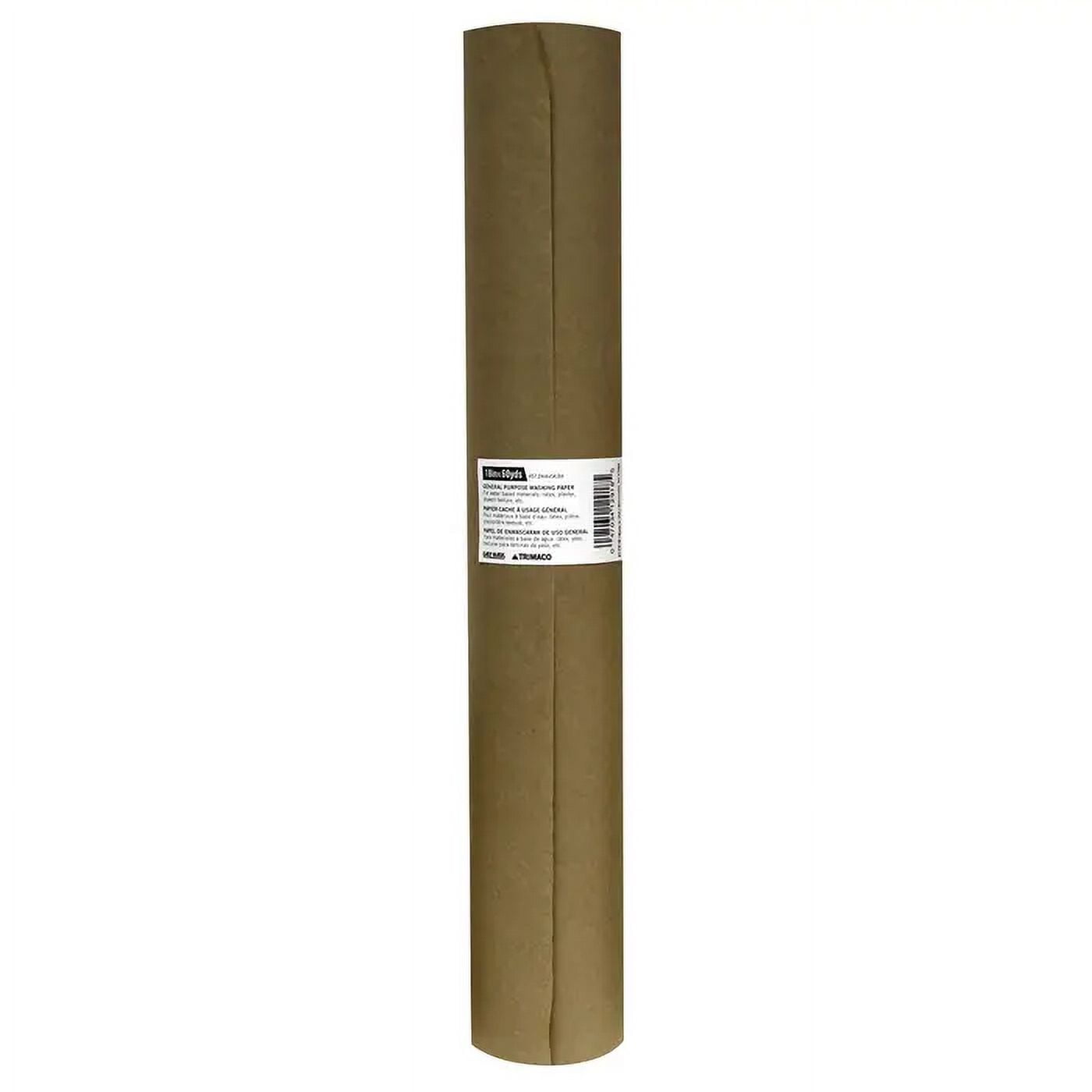 Trimaco EasyMask 12918 General-Purpose Trim Masking Paper, 180 ft L, 18 in W, Brown