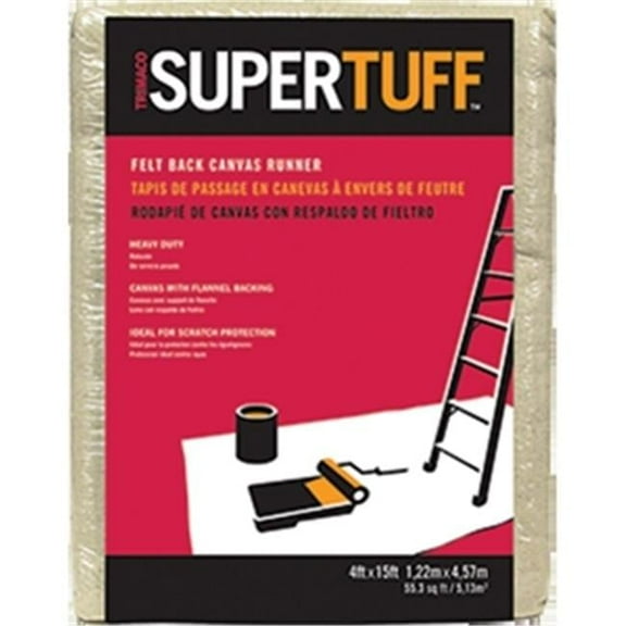 Trimaco FB6 Felt Back Drop Cloth- 4 x 15 ft.