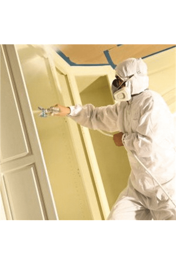 SuperTuff 28034 Painter's Ultra Spray Suit, 2X-Large, White, Polyester/Carbon Fiber Thread