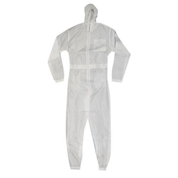 TRIMACO SuperTuff 28044 Anti-Static Breathable Painter's Spray Suit, 2X-Large, White, 100% Polyester