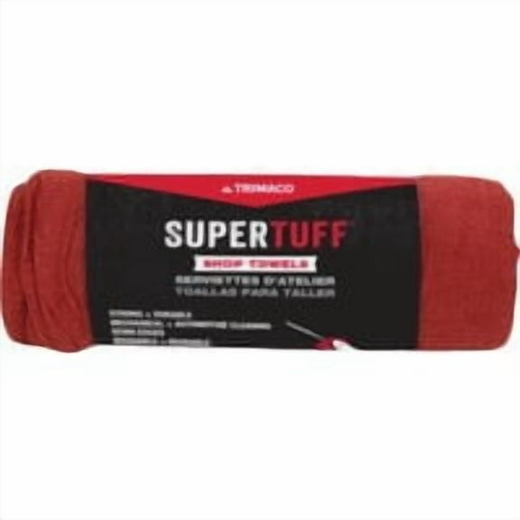 Trimaco SuperTuff Shop Towels - Reusable, Red - 5 Pack, 14 In. x 14 In.