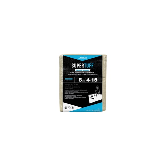 Trimaco SuperTuff 4 ft. W x 15 ft. L Canvas Runner 1 pk