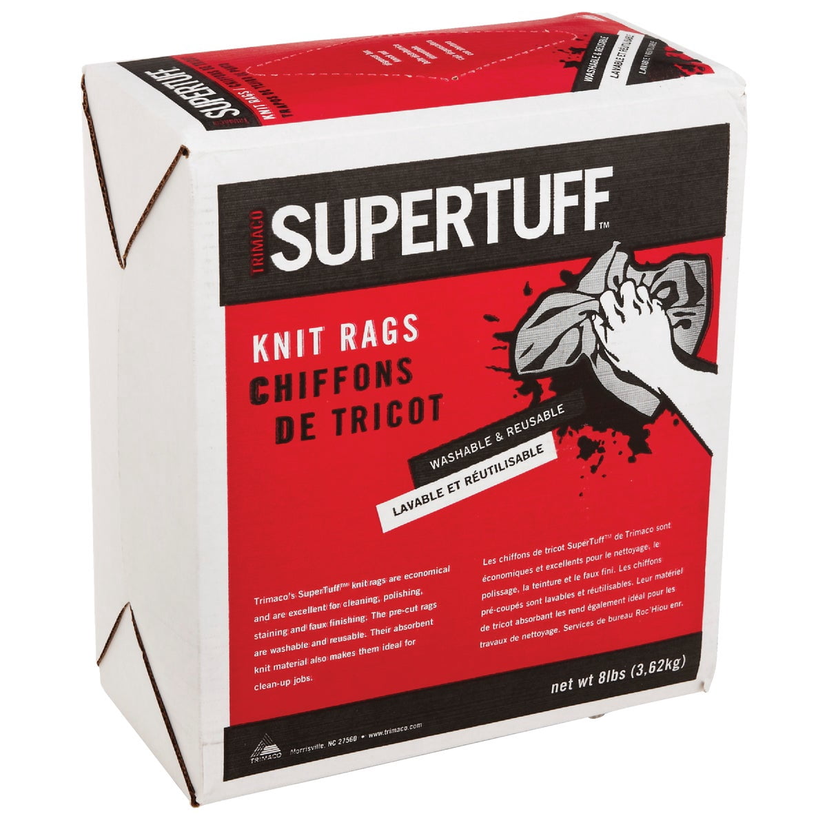 Painer Rags Trimaco SuperTuff Knit Painter's Rags - All Purpose - 8 Pack - Walmart.com