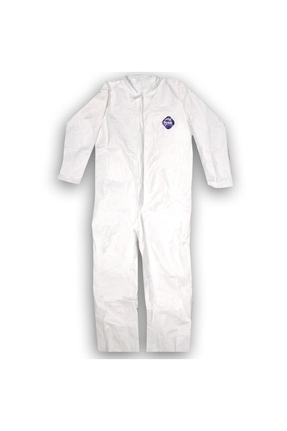 Medium Trimaco 14121 DuPont, Tyvek Disposable Coverall with No Elastic