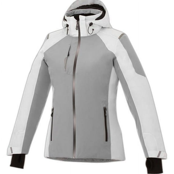 Trimark Sportswear 99701 Womens Ozark Insulated Jacket, Gray Storm - Saffron - Small