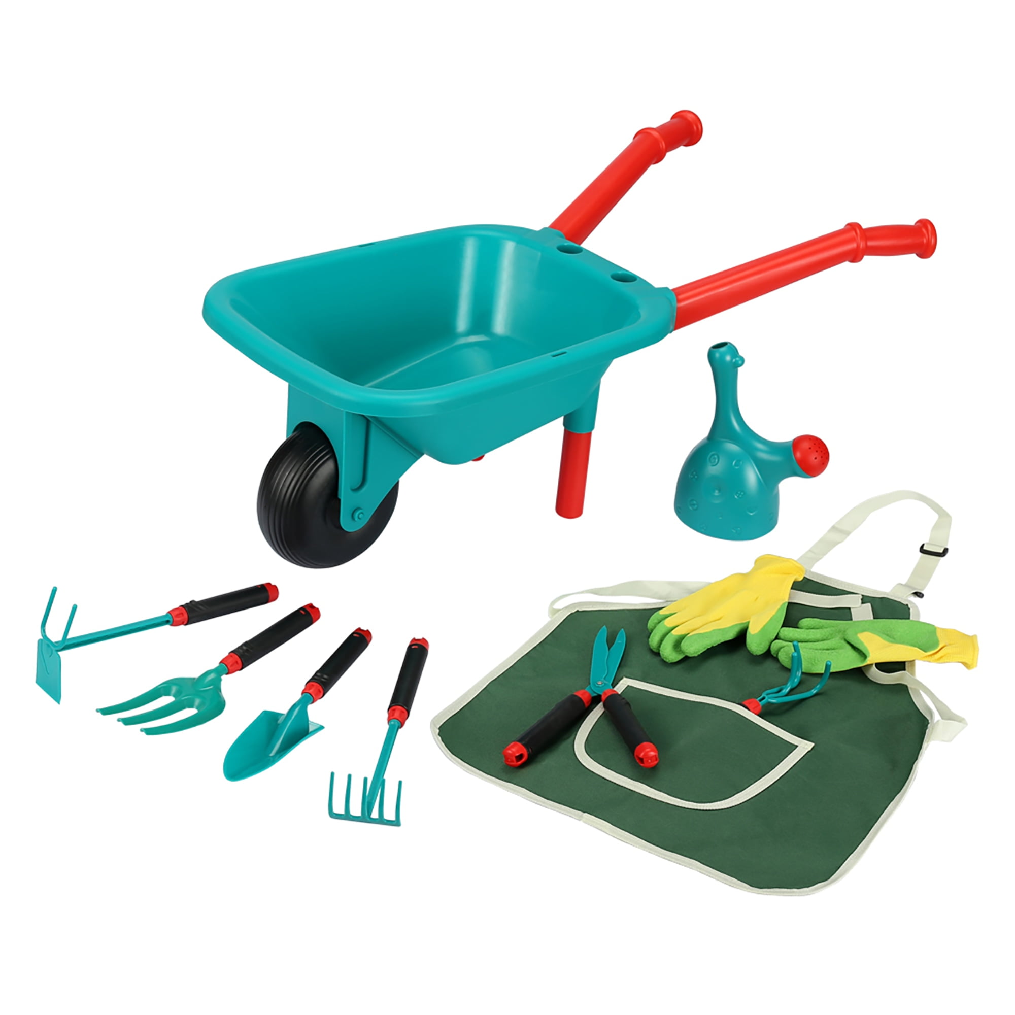Kids Gardening Set Wheelbarrow childs frugal farm life homestead
