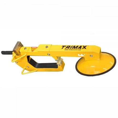 Trimax Locks Larger Ultra-Max Adjutable Wheel Lock with Disc Cover Free Pad Lock