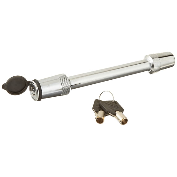 Trimax Premium 5/8" Dia. X 4-3/8" Key Receiver/Adjustable Hitch Lock TH4, Clam Packaging