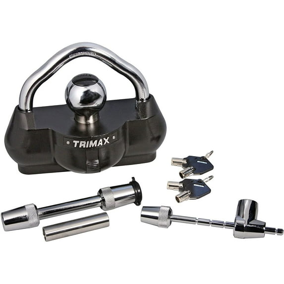 Trimax TCP100 Universal All Keyed Alike Towing Kit Pack Set with Carry Case