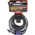 thumbnail image 1 of Trimax TNRC126 Trimaflex Coiled Lock - 72in. Cable with Combination Lock, 1 of 2