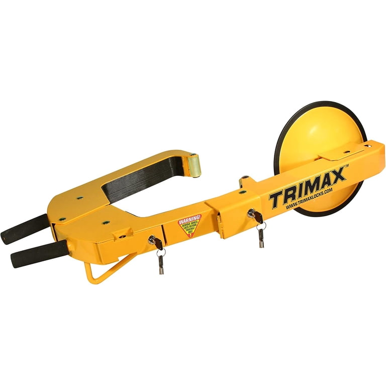 Trimax TWL400 Universal Steel Boot Yellow Wheel Lock - Walmart.com