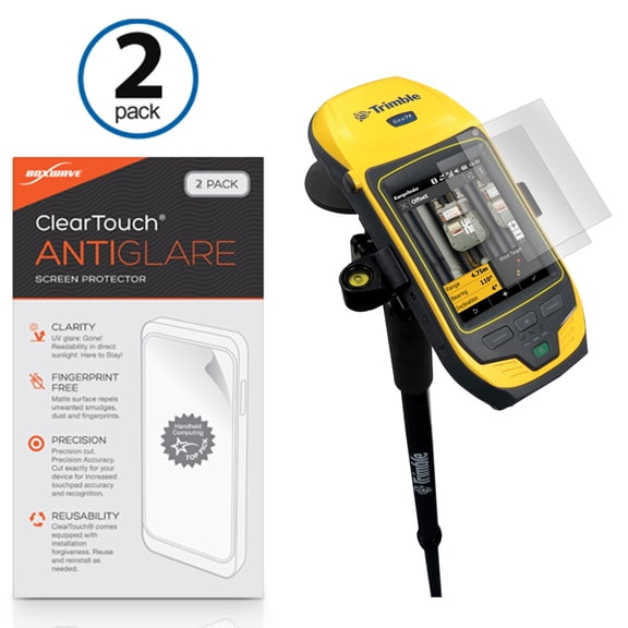 Trimble Geo 7X Screen Protector, BoxWave [ClearTouch Anti-Glare (2-Pack)] Anti-Fingerprint Matte Film Skin for Trimble Geo 7X | GeoExplorer 6000