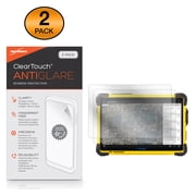 Trimble T10 Screen Protector, BoxWave [ClearTouch Anti-Glare 2-Pack] Anti-Fingerprint Matte Film Skin for Trimble T10