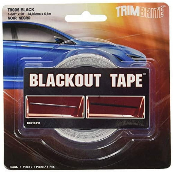 Trimbrite Self-Adhesive Black-Out Tape Vehicle Body Repair Kit, 20'