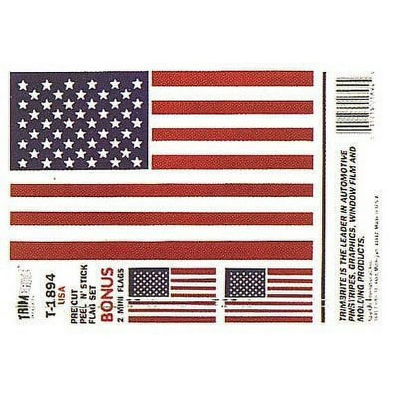 Trimbrite T1894 Sticker American Flag