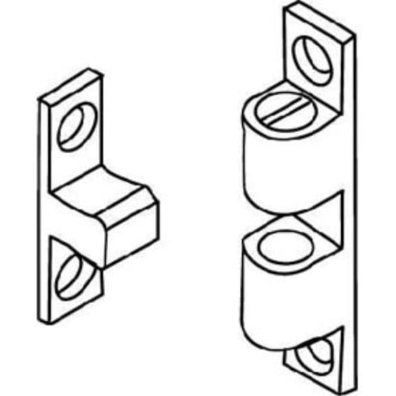 Trimco  0.5 x 2.75 in. Three Way Catch, Satin Chrome Finish