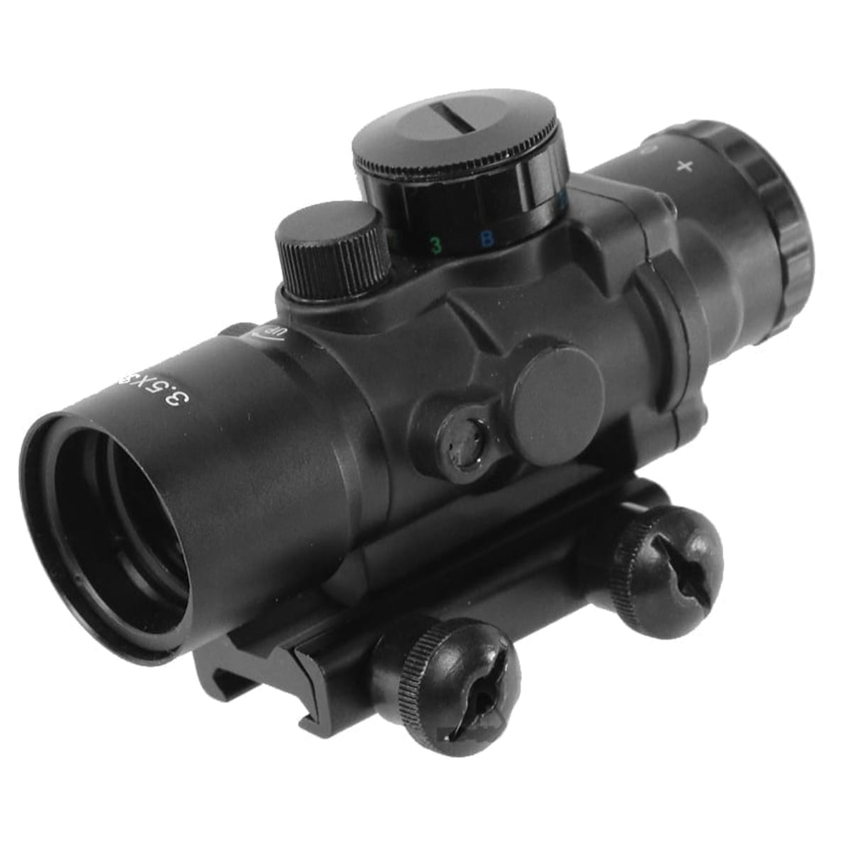 Trimex 3.5x30mm Compact Riflescope 1 4 Moa Optic View 100 Yard - Black 