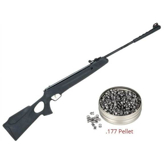 Trimex Arms Air Rifle .177 Cal Pellet Spring Power 485mm Break Barrel 850 Fps 200 RDS 4.5mm Pellet