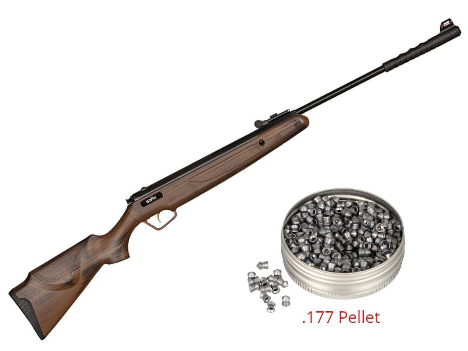 Trimex Arms Air Rifle .177 Cal Pellet Spring Power 500mm Break Barrel 850 Fps 200 RDS 4.5mm Pellet