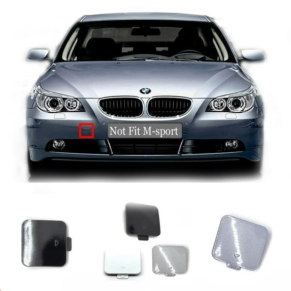 Trimla Front Tow Cover for 03-06 BMW5 E60 Sedan E61 Wagon Fit 520i 523i 528i 535i 550i 530xi 535d 540i 530i 2003 2004 2005 2006 bumper Towing Hook Eye Cap 51117111787