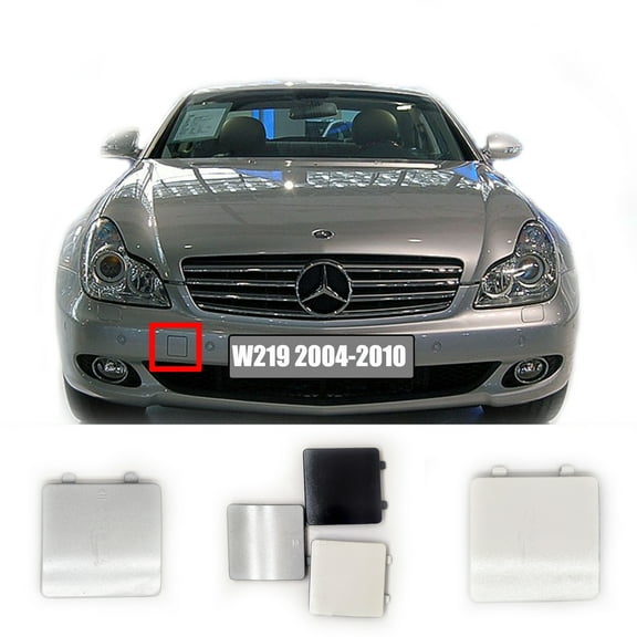 Trimla Front Tow Cover for 04-10 Mercedes Benz CLS W219 Coupe C219 Fit 280 300 320 350 500 550 CLS55 CLS63 2004 2005 2006 2007 2008 2009 2010 bumper Towing Hook Eye Cap A2198850026