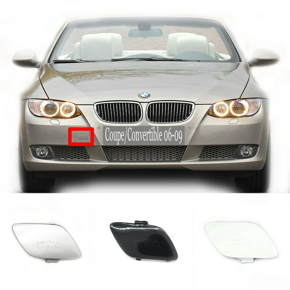 Trimla Front Tow Cover for 06-09 BMW 3 2door E92 Coupe E93 Convertible Fit 318d 320iX 328iX 330d 335iX 2006 2007 2008 2009 Bumper Towing Eye Hook Cap 51117187956