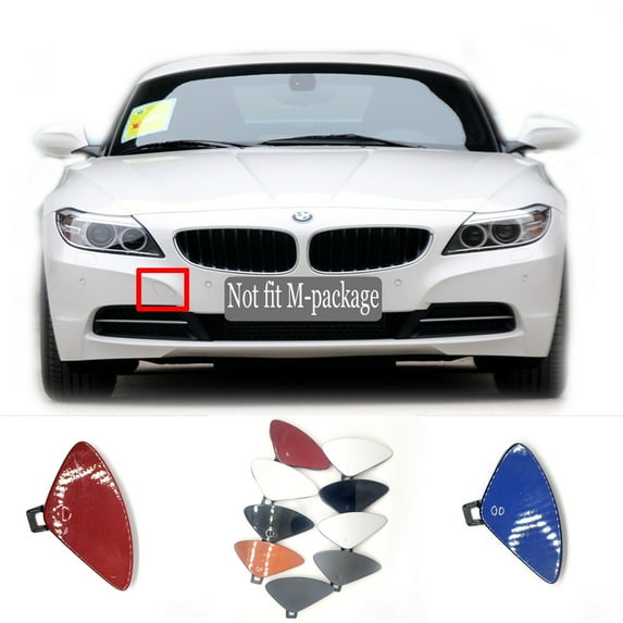 Trimla Front Tow Cover for 09-18 BMW Z4 E89 Roadster 20i 23i 28i 30i 35is 2009 2010 2011 2012 2013 2014 2015 2016 2017 2018 bumper Towing Hook Eye Cap 51117228111
