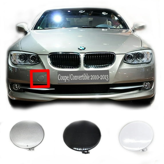 Trimla Front Tow Cover for 10-13 BMW 3 series 2door 318d 320i 328ix 330d 335ix 2010 2011 2012 2013 E92LCI Coupe E93LCI Convertible Bumper Towing Hook Eye Cap 51117256104