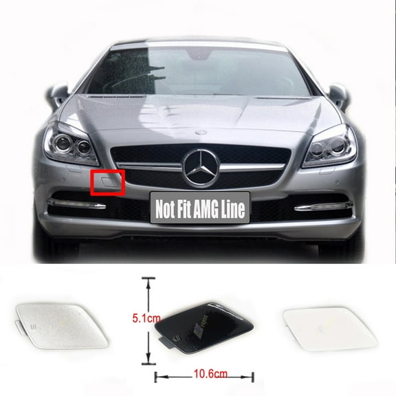 Trimla Front Tow Cover for 12-15 Mercedes-Benz SLC SLK Roadster W172 R172 Fit 200 250 280 300 350 55 2012 2013 2014 2015 bumper towing Hook Eye Cap A1728850023