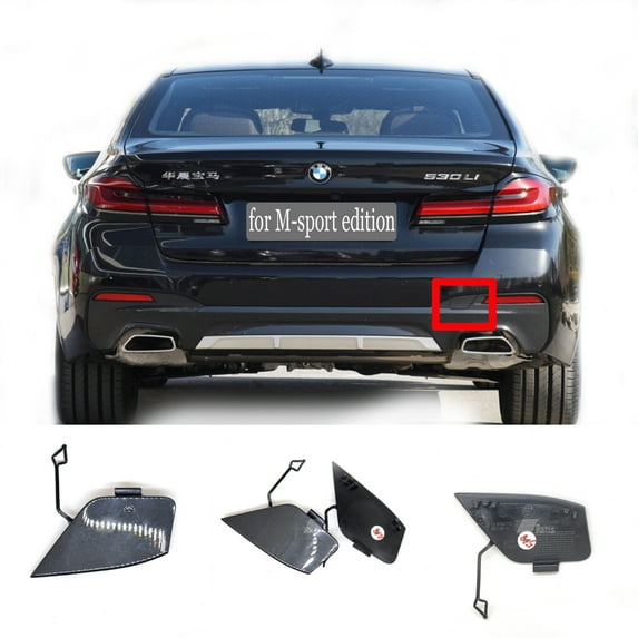 Trimla Front Tow Cover for 17-20 BMW 5 series M Sport G30 G31 Fit 518dx 520i 520d 525i 530i 530d 535d 535i 540ix 540d 2017 2018 2019 2020 bumper Towing Hook Eye Cap 51128064713