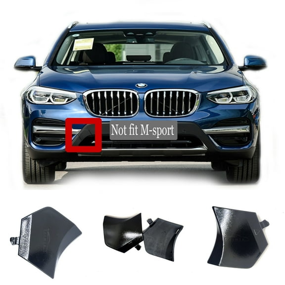 Trimla Front Tow Cover for 18-21 BMW X3 G01 Fit 18d 20dX 20i 20iX 25dX 30dX 30eX 30iX M40i xDrive sDrive 2018 2019 2020 2021 SAV Bumper Towing Hook Eye Cap 51117399897
