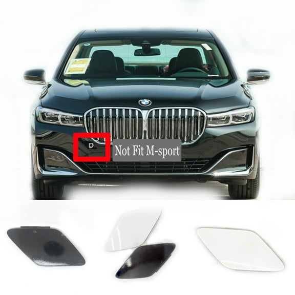 Trimla Front Tow Cover for 19-22 BMW 7 series G11LCI G12LCI 730i 730d 740i 740d 750i 750d 760i 730Li 740Li 750Li 760Li 2019 2020 2021 2022 bumper Towing Hook Eye Cap 51117499371