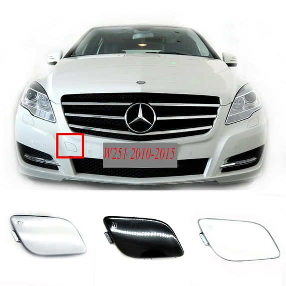 Trimla Front Tow Cover Fit 10-15 Mercedes Benz R Class W251 Facelift V251 for R280 R300 R320 R350 R500 R550 R55 R63 2010 2011 2012 2013 2014 2015 bumper towing Hook Eye Cap A2518852623