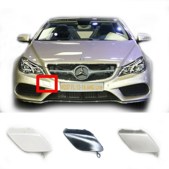 Trimla Front Tow Cover Fit 13-16 Mercedes Benz E class W207 AMG Line Coupe C207 A207 for E200 E220 E250 E300 E350 E400 E450 E500 2013 2014 2015 2016 bumper towing Hook Eye Cap A2078850024
