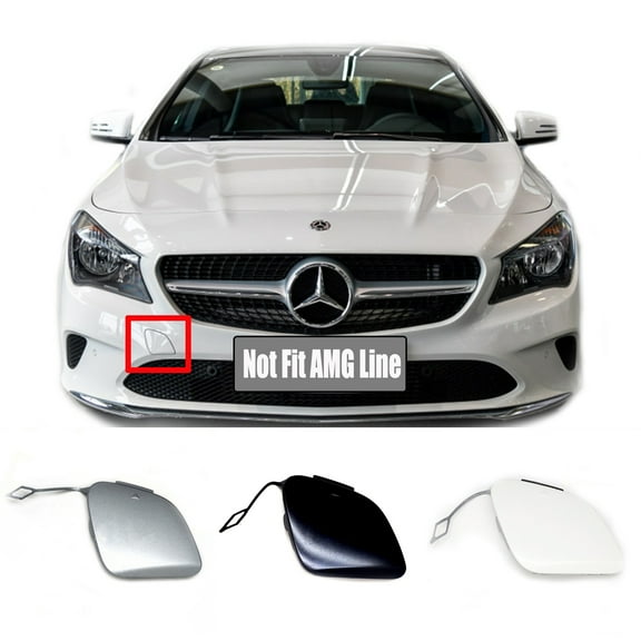 Trimla Front Tow Cover Fit 16-19 Mercedes Benz CLA Coupe W117 Facelift for CLA180 CLA200 CLA220 CLA250 2016 2017 2018 2019 bumper Hook Eye Cap A1178851300