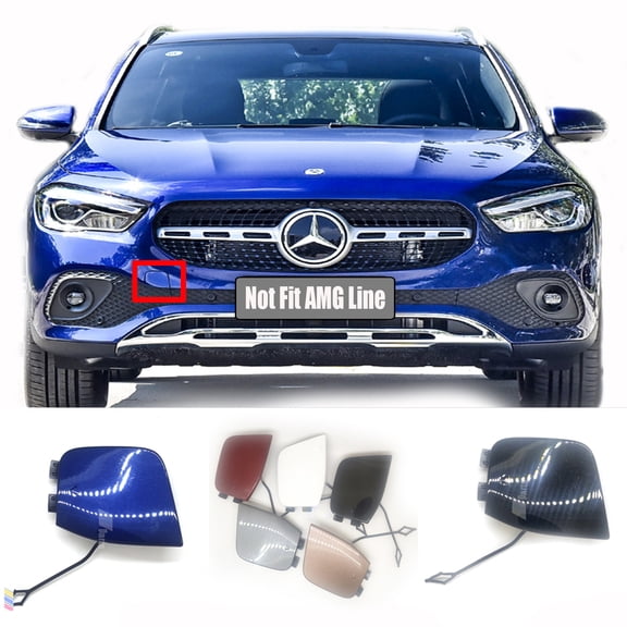 Trimla Front Tow Cover Fit 20-23 Mercedes Benz GLA X247 for GLA180 GLA200 GLA220 GLA250 2020 2021 2022 2023 bumper towing Hook Eye Cap A2478859403
