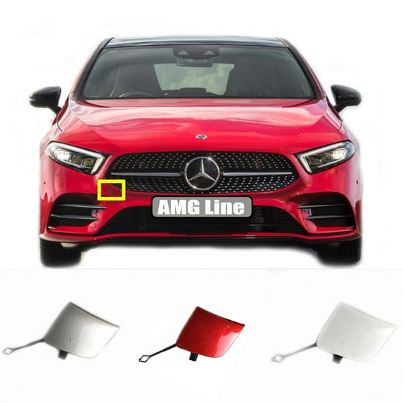 Trimla Front Tow Cover for Mercedes-Benz A Z177 W177 AMG Line Fit A160 A170 A180 A200 A220 A250 2019 2020 2021 bumper Hook Eye Cap 1778856500