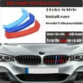 thumbnail image 1 of Trimla M-Colored Grille Insert Trim Performance for 13-20 BMW GT 3 3GT GT3 F34 M-SPORT 318d 320d 320i 325d 328i 330d 335d 335i 2013 2014 2015 2016 2017 2018 2019 2020 Strip, 1 of 5