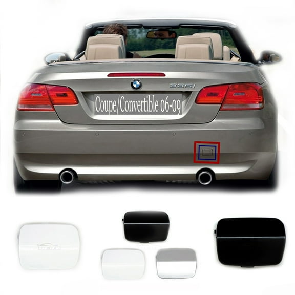 Trimla REAR TOW Cover for 06-09 BMW 3 series 2door Fit 318d 320i 328d 328i 330dX 335i 2006 2007 2009 E92 Coupe E93 Convertible Bumper Towing Hook Eye CAP 51127161497