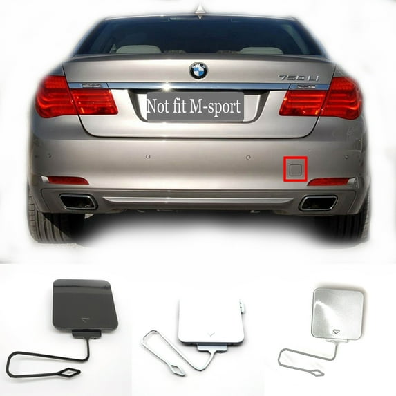 Trimla Rear Tow Cover for 09-11 BMW 7 series F01 F02 Fit 725d 730d 730dX 740dX 730i 740i 750i 730Li 740Li 750Li 730LdX 740 750 2009 2010 2011 bumper Towing Hook Eye Cap 51127209925