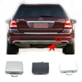 thumbnail image 1 of Trimla Rear Tow Cover for 09-12 Mercedes Benz GL X164 Facelift Fit GL320 GL350 GL420 GL450 GL500 GL550 2009 2010 2011 2012 Bumper Towing Hook Eye Cap A1648855023 Type2, 1 of 5